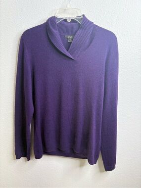 Prive Cashmere Purple Sweater Size Medium